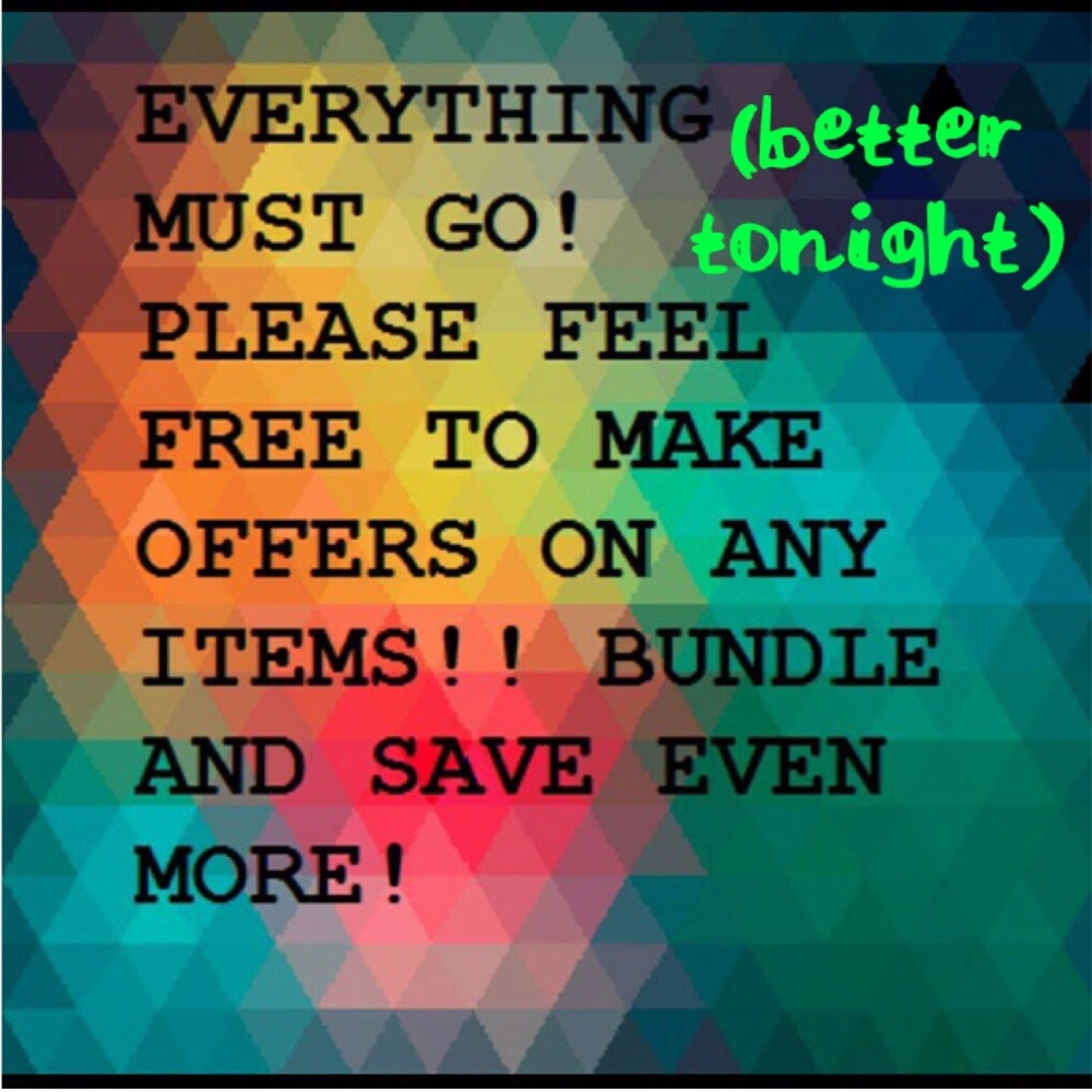 Clearing my closet!